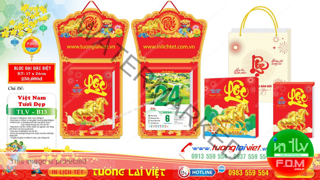 Boc đại đặc biệt Chữ Phúc