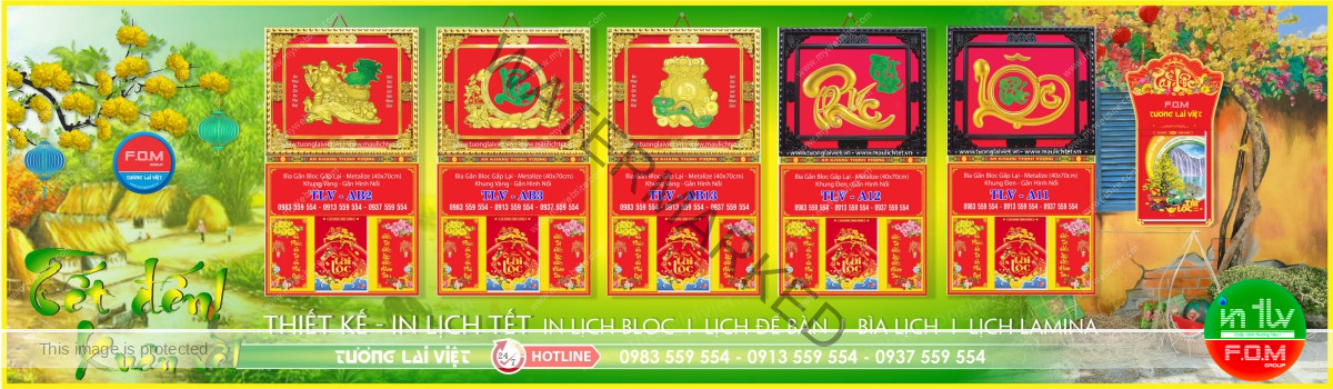 In Bìa Lịch Gập