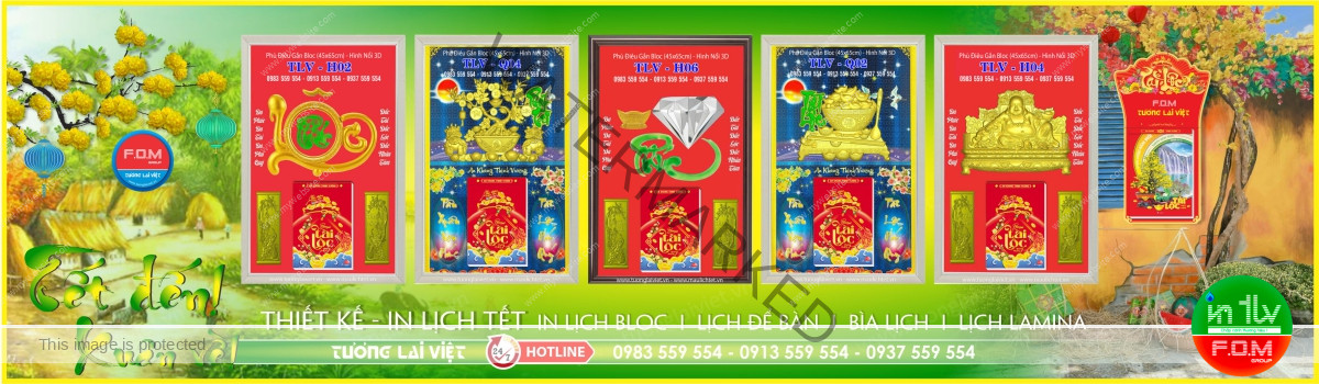 In Lịch Khung Tranh