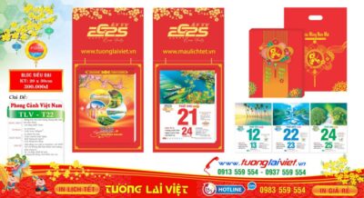 Mẫu Lịch Bloc Phong Cảnh