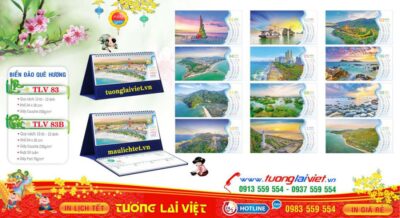 Mẫu Lịch Để Bàn Biển Đảo Quê Hương