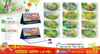 Mẫu Lịch Để Bàn Vươn Lên