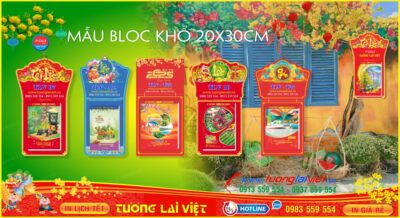 Mẫu Lịch Bloc Siêu Đại 20x30