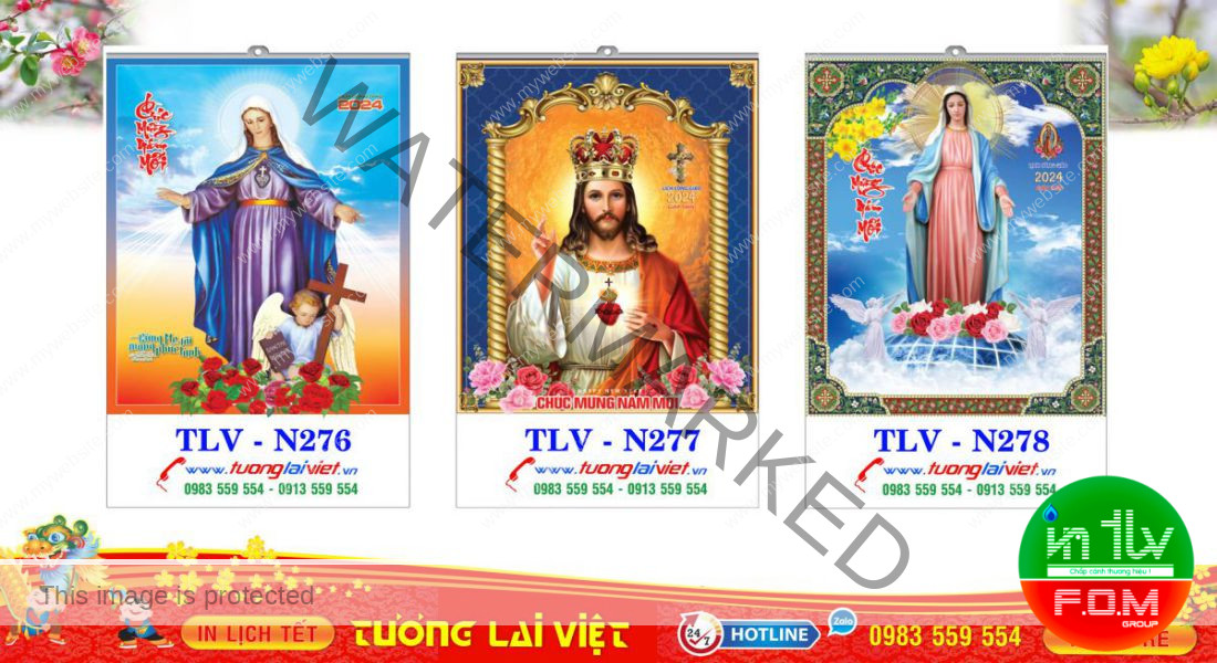 Mẫu Lịch Tết Công Giáo