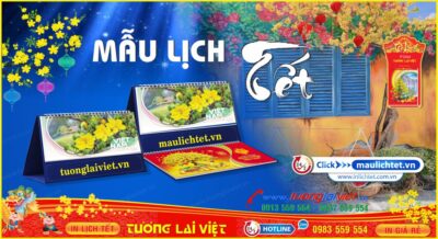 Mẫu Lịch Tết TLV giá rẻ
